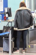 ALESSANDRA AMBROSIOat Airport in Barcelona 03/18/2016