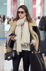 ALESSANDRA AMBROSIOat Airport in Barcelona 03/18/2016