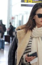 ALESSANDRA AMBROSIOat Airport in Barcelona 03/18/2016