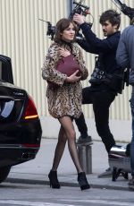 ALEXA CHUNG on the Set of Photoshoot for Longchamp in Paris 03/17/2016