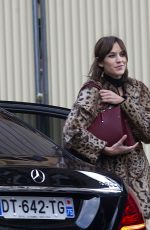 ALEXA CHUNG on the Set of Photoshoot for Longchamp in Paris 03/17/2016
