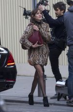 ALEXA CHUNG on the Set of Photoshoot for Longchamp in Paris 03/17/2016