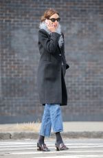 ALEXA CHUNG Out and About in New York 03/03/2016