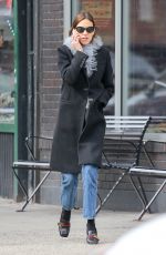 ALEXA CHUNG Out and About in New York 03/03/2016