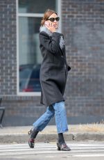 ALEXA CHUNG Out and About in New York 03/03/2016