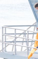 ALEXANDRA DADDARIO in Tank Top on the Set of Baywatch in Georgia 03/28/2016