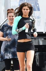 ALEXANDRA DADDARIO in Wetsuit on the Set of 