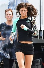 ALEXANDRA DADDARIO in Wetsuit on the Set of 