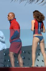 ALEXANDRA DADDARIO on the Set of Baywatch in Miami 03/07/2016