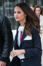 ALICIA VIKANDER at Louis Vuitton Fashion Show in Paris 03/09/2016