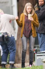 AMANDA SEYFRIED on heSet of 