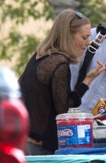 AMANDA SEYFRIED on the Set of 
