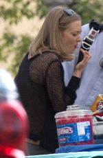 AMANDA SEYFRIED on the Set of 