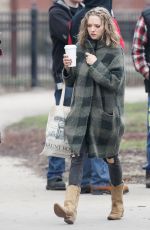AMANDA SEYFRIED on the Set of 