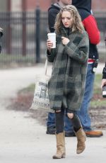 AMANDA SEYFRIED on the Set of 