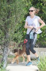 AMANDA SEYFRIED Walks Her Dog Out in Los Angeles 03/19/2016