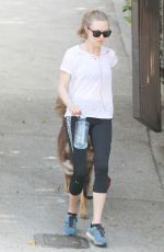 AMANDA SEYFRIED Walks Her Dog Out in Los Angeles 03/19/2016