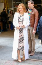AMY ADAMS Arrives at Live! with Kelly and Michael in New York 03/24/2016