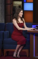 ANA KENDRICK at Late Show with Stephen Colbert 03/10/2016