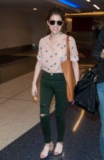 ANNA KENDRICK at LAX Airport in Los Angeles 03/12/2016