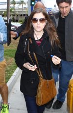 ANNA KENDRICK at Los Angeles International Airport 03/11/2016
