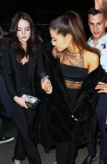 ARIANA GRANDE and ELIZABETH GILLIES at SNL Afterparty in New York 03/12/2016
