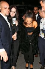 ARIANA GRANDE and ELIZABETH GILLIES at SNL Afterparty in New York 03/12/2016