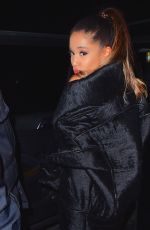ARIANA GRANDE Leaves SNL Cast Dinner in New York 03/08/2016
