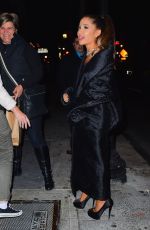 ARIANA GRANDE Leaves SNL Cast Dinner in New York 03/08/2016
