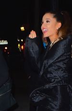ARIANA GRANDE Leaves SNL Cast Dinner in New York 03/08/2016