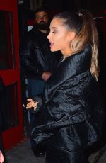 ARIANA GRANDE Leaves SNL Cast Dinner in New York 03/08/2016