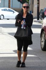ASHLEE SIMPSON Leaves Tracy Anderson Studios in West Hollywood 03/01/2016