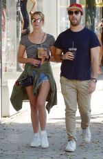 ASHLEY BENSON Out for Lunch in Beverly Hills 03/16/2016