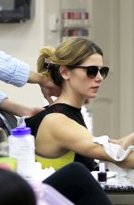ASHLEY GREENE at a Nail Salon in Beverly Hills 03/08/2016