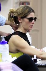 ASHLEY GREENE at a Nail Salon in Beverly Hills 03/08/2016