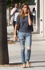 ASHLEY GREENE in Ripped Jeans Out in Studio City 03/09/2016