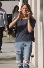 ASHLEY GREENE in Ripped Jeans Out in Studio City 03/09/2016