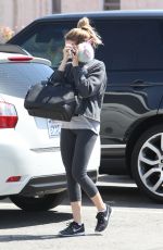 ASHLEY TISDALE at a Nail Salon in Beverly Hills 03/25/2016
