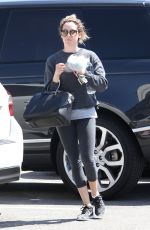 ASHLEY TISDALE at a Nail Salon in Beverly Hills 03/25/2016