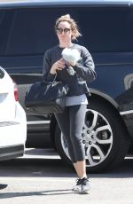 ASHLEY TISDALE at a Nail Salon in Beverly Hills 03/25/2016