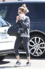 ASHLEY TISDALE at a Nail Salon in Beverly Hills 03/25/2016