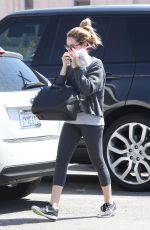 ASHLEY TISDALE at a Nail Salon in Beverly Hills 03/25/2016