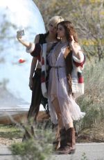 BARBARA PALVIN on the Set of L