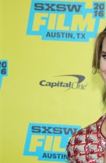 BELA THORNE at Shovel Buddies Premiere 2016 SXSW Festival in Austin 03/14/2016