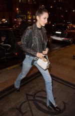 BELLA HADID Arrives at George V Hotel in Paris 03/09/2016