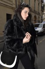 BELLA HADID Leaves Her Hotel in Paris 03/05/2016