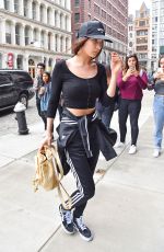 BELLA HADID Out and About in New York 03/25/2016