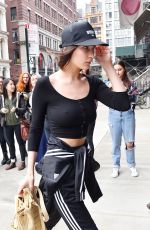 BELLA HADID Out and About in New York 03/25/2016