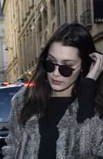 BELLA HADID Out and About in Paris 03/07/2016