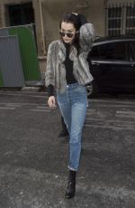 BELLA HADID Out and About in Paris 03/07/2016